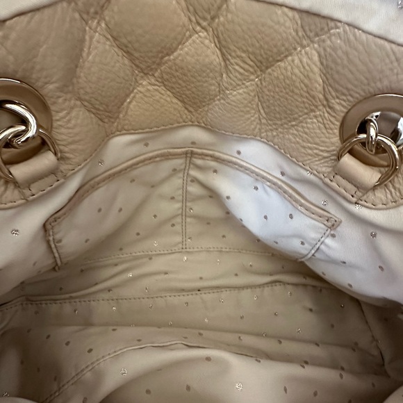 ✨Like New!! KATE SPADE Gold Coast Georgina Quilted Leather Cashew Handbag Purse - Picture 7 of 16